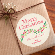 Navidades Holly Berry en horneado de comida casero