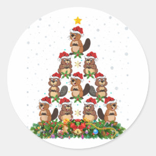 Pegatina Redonda Navidades LGBT: Ahora nuestro arcoiris de ropa gay