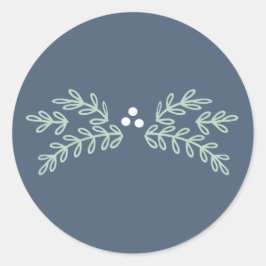Pegatina Redonda Navidades mágicos Mistletoe ID441