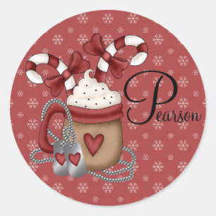 Pegatina Redonda Navidades militares