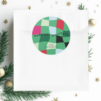Navidades modernos y coloridos de Tartán Plaid