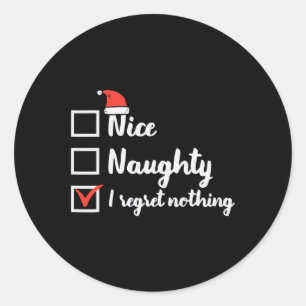 Pegatina Redonda Navidades Nocivo Que Lamentan Nada Noche Mujeres M