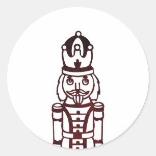 Pegatina Redonda Navidades Nutcracker