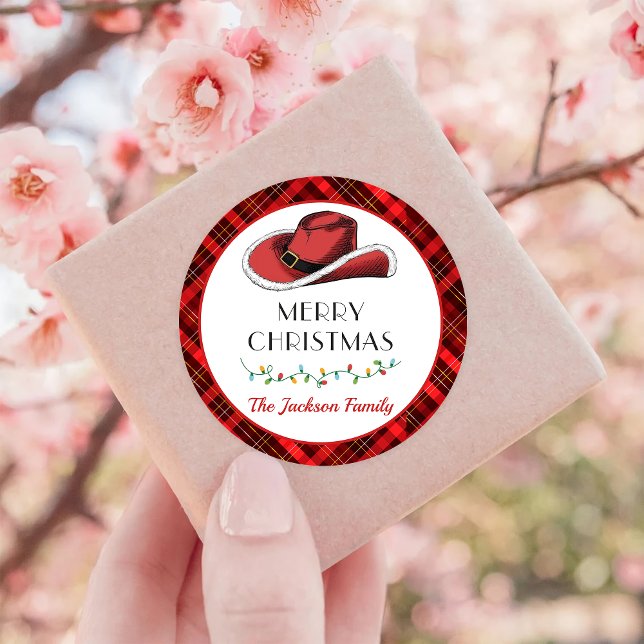 Pegatina Redonda Navidades occidentales Gorra Gracias Clase (Subido por el creador)