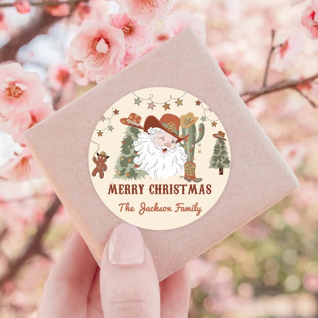 Pegatina Redonda Navidades occidentales gracias clase (Subido por el creador)