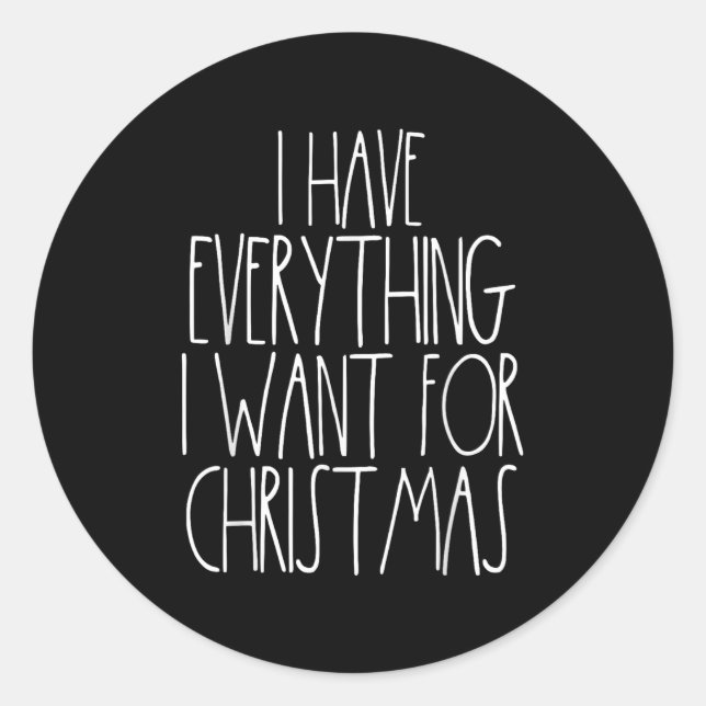 Pegatina Redonda Navidades Pareja Camisas Divertidas Navidades Que  (Anverso)