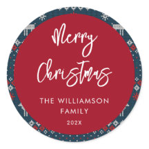 Navidades Patrón de punto Familia Nórdica festiva