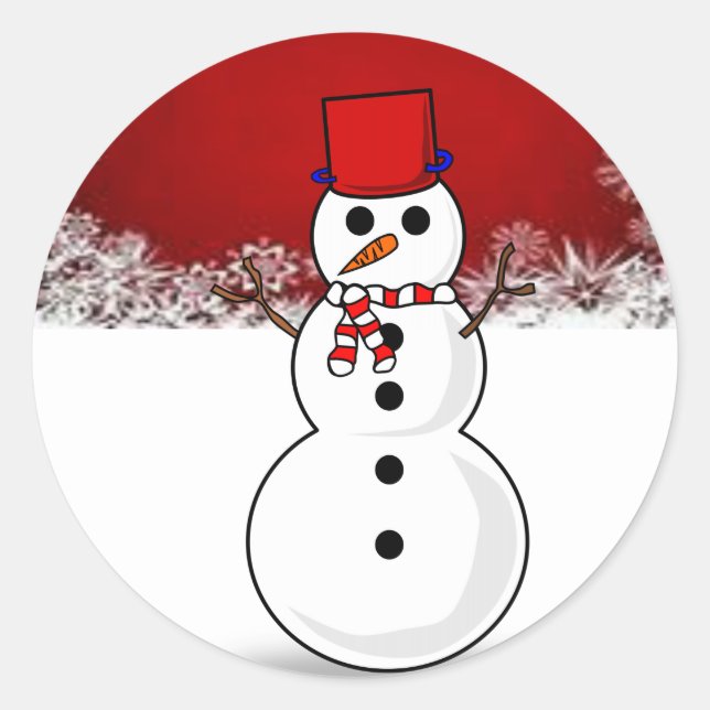 Pegatina Redonda Navidades pegatinas (Anverso)