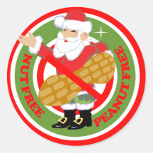 Navidades Pegatinas libres de maní