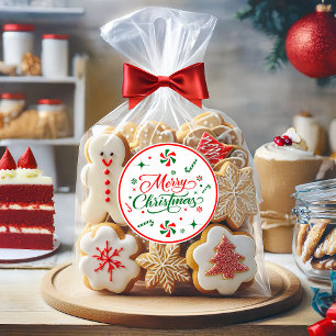 Pegatina Redonda Navidades Peppermint Candy