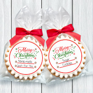 Pegatina Redonda Navidades Peppermint Candy