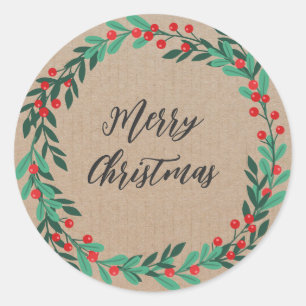 Pegatina Redonda Navidades personalizados escribían las mejores gal