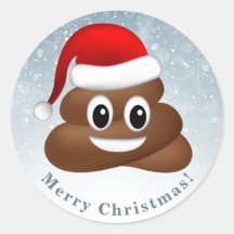 navidades poo emoji con sombrero santa