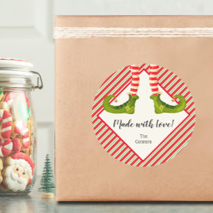 Pegatina Redonda Navidades preparan para vacaciones productos caser