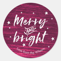 Navidades rosados personalizados con pegatinas con