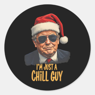Pegatina Redonda Navidades Solo soy un chico malo