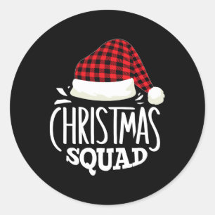 Pegatina Redonda Navidades Squad Family Grupo Navidades de coincide