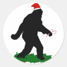 Pegatina Redonda Navidades Squatchin'