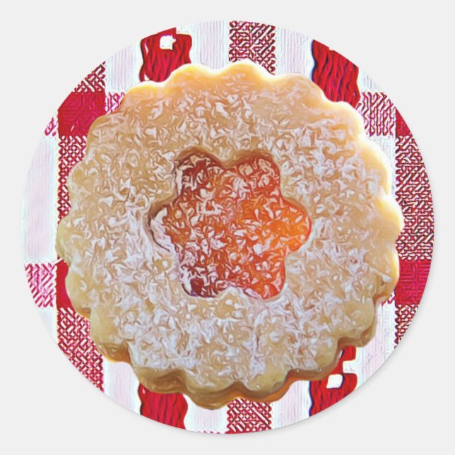 Pegatina Redonda Navidades Sugar Cookie Holiday (Anverso)