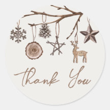 Navidades terrenales Gracias Pegatinas