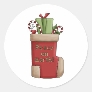 Pegatina Redonda Navidades Thyme ・ Salto