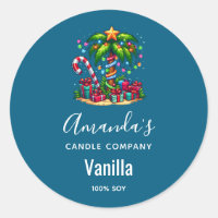 Navidades tropicales Palm Tree Candle Business