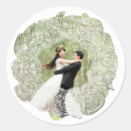 Pegatina Redonda Navidades Wreath Pegatinas