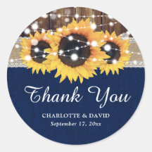 Navy Blue Wood String ilumina a Boda girasol