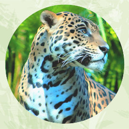 Pegatina Redonda Nayla the Jaguar