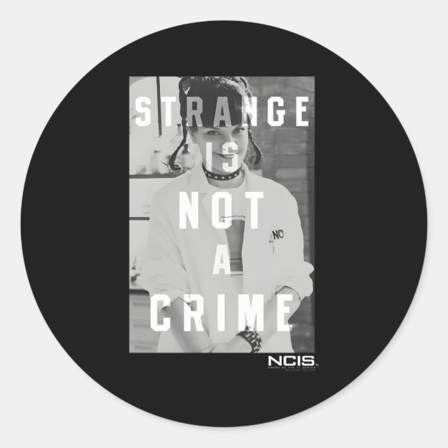 Pegatina Redonda Ncis Strange (Anverso)