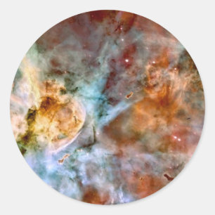 Pegatina Redonda Nebulosa Carina NASA Telescopio Hubble Foto Espaci