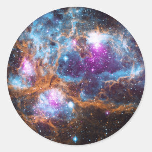 Pegatina Redonda Nebulosa difusa