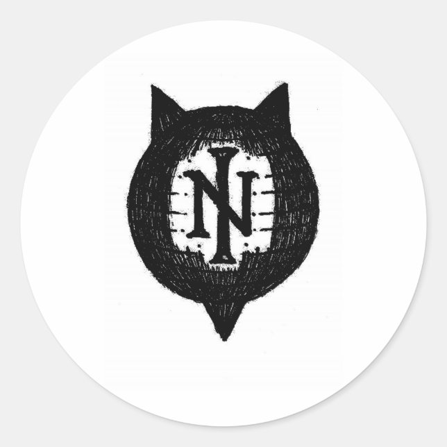 Pegatina Redonda Ned Industries (Anverso)