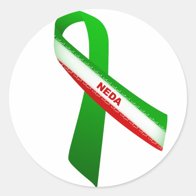 Pegatina Redonda Neda (Anverso)
