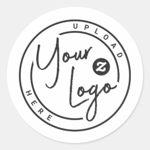Pegatina Redonda Negocio de Logotipo Personalizado