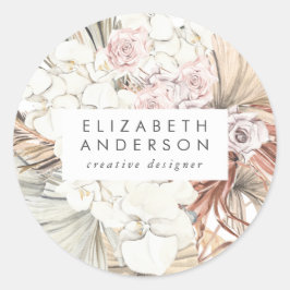 Pegatina Redonda Negocio de Pampas