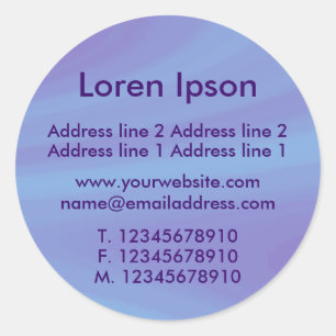 Pegatina Redonda Negocio/perfil de cielo contaminado