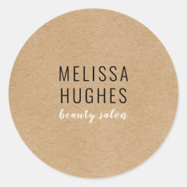 Pegatina Redonda Negocio ruso moderno simple