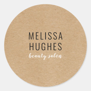 Pegatina Redonda Negocio ruso moderno simple