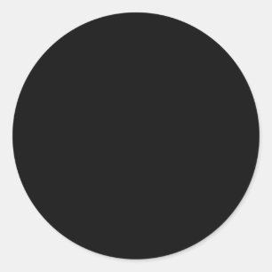 Pegatina Redonda Negro