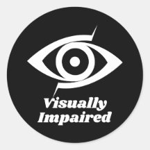 Negro visualmente dañado