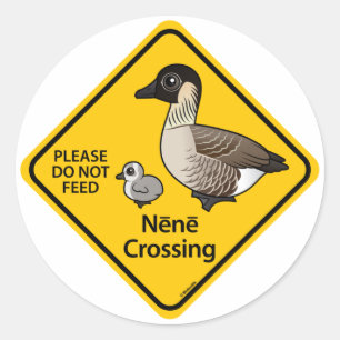 Pegatina Redonda Nene Crossing