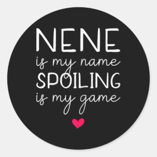 Pegatina Redonda Nene Es Mi Nombre El Fracaso Es Mi Juego Divertido