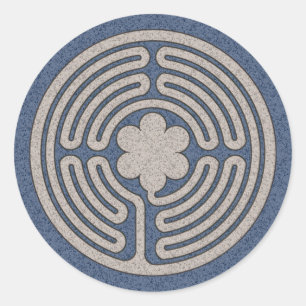 Pegatina Redonda Neo Medieval Labyrinkers