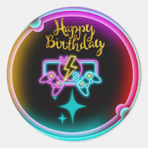 Neon Gaming Birthday
