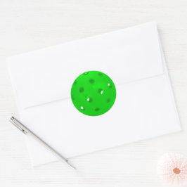 Pegatina Redonda Neon Green Pickleball