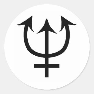 PEGATINA REDONDA NEPTUNO