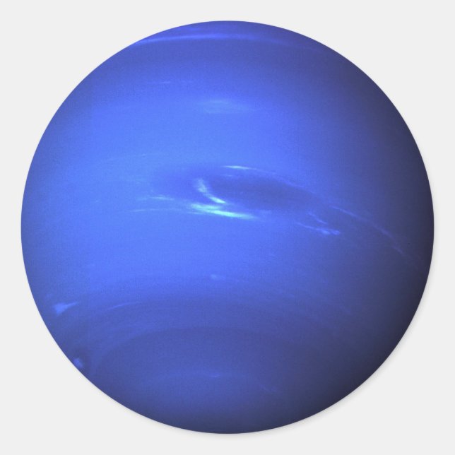 Pegatina Redonda Neptuno (Anverso)