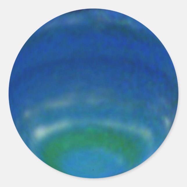 Pegatina Redonda Neptuno (Anverso)