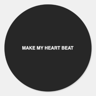 Pegatina Redonda Nessa Barrett Heart Beat Lyric